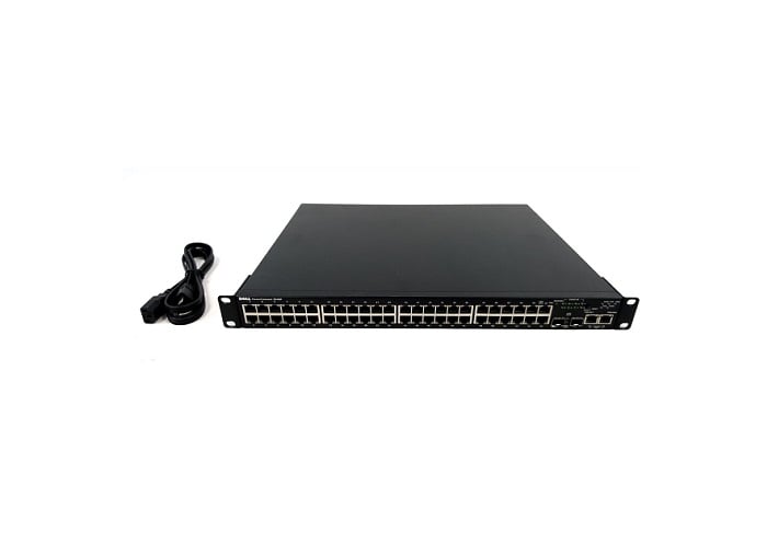 0C5537 - Dell PowerConnect 3448P 48-Port 10100 PoE Managed Network Switch with Rack Ears New Other