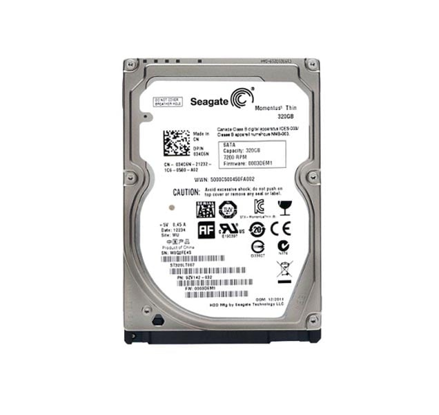 0C65981 - Seagate 320GB 7200RPM SATA 3Gb/s 2.5-inch Hard Drive