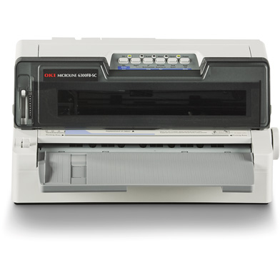 1265001 - OKI ML6300FB-SC with skew correction A4 Mono Dot Matrix Printer