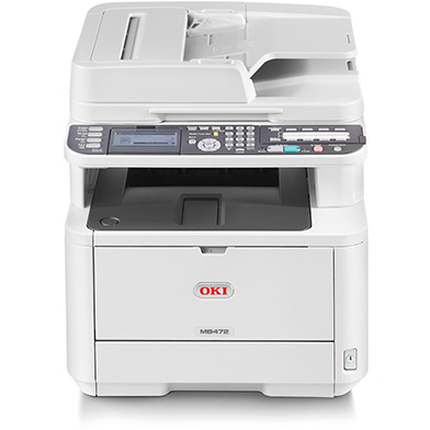 45858401 - OKI MB472dnw A4 Mono Multifunction LED Laser Printer