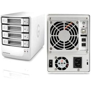 G-SPEED Q DAS Hard Drive Array - 4 x HDD Installed - 8 TB Installed HDD Capacity - RAID Supported - 4 x Total Bays - eSATA FireWirei.LINK