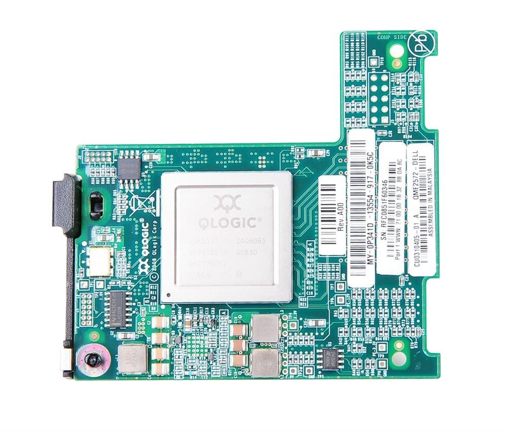 0P341D - Dell QME2572 8GB/S Dual Port PCI-Express Fibre Channel MEZZANINE Host Bus Adapter for M Series Blade Server