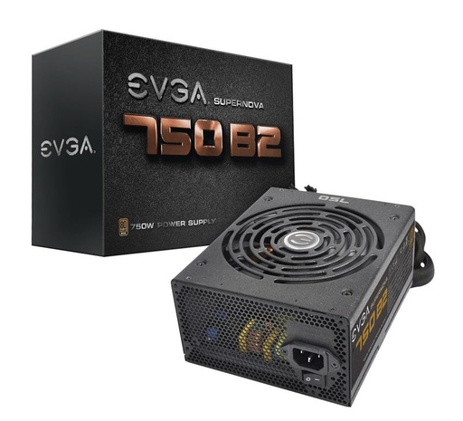 [110-B2-0750-VR] 110-B2-0750-VR - EVGA SuperNOVA 750 B2 750-Watts 80 Plus Bronze Certified Semi-Modular Power Supply