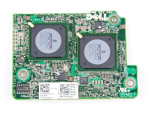 [006JRC] 006JRC - Dell Broadcom 5709s 4-Port 10GbE Embedded Mezzanine Network Interface Card