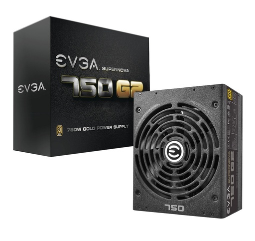[220-G2-0750-XR] 220-G2-0750-XR - EVGA SuperNOVA 750 G2 750-Watts 80+ Gold Certified Fully Modular ATX Power Supply