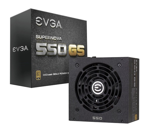 [220-GS-0550-V1] 220-GS-0550-V1 - EVGA SuperNOVA 550 GS 550-W Continuous Power, ECO Mode Fully Modular NVIDIA SLI and Crossfire Ready 80+ Power Supply (Gold)