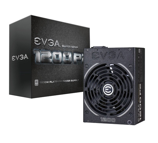 [220-P2-1200-X1] 220-P2-1200-X1 - EVGA 1200-Watts ATX12V / EPS12V SLI Ready Certified Full Modular 80+ Power Supply (Platinum)