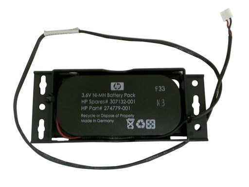 [274779-001] 274779-001 - HP 3.6v Nimh 500mah Battery for Smart Array 641/642 6400 P600 and E200 Controller