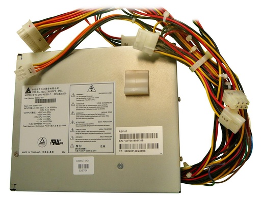 [333053-001] 333053-001 - HP 450-Watts Power Supply 100-250VAC 50-60Hz with Active Power Factor Correction for XW8000 Workstations