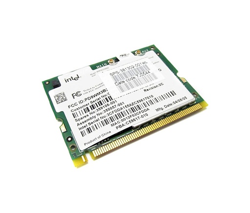 [381302-001] 381302-001 - HP Mini PCI IEEE 11MBps 802.11b/g Wireless Lan (WLAN) Network Interface Card
