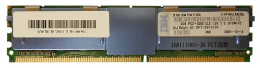 [39M5797] 39M5797 - IBM 8GB Kit (2 X 4GB) DDR2-667MHz PC2-5300 Fully Buffered CL5 240-Pin DIMM 1.8V Memory