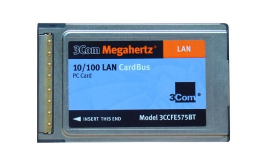 [3CCFE575BT-1] 3CCFE575BT-1 - 3Com 10/100Mbps LAN PCMCIA Ethernet Network Card