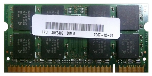 [40Y8403] 40Y8403 - IBM 1GB DDR2-667MHz PC2-5300 non-ECC Unbuffered CL5 200-Pin SoDimm 1.8V Memory Module