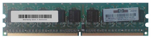 [417440-051] 417440-051 - HP 512MB DDR2-667MHz PC2-5300 ECC Unbuffered CL5 240-Pin DIMM 1.8V Memory Module