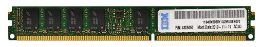 [43X5050] 43X5050 - IBM 2GB DDR3-1333MHz PC3-10600 ECC Registered CL9 240-Pin DIMM 1.35V Low Voltage Memory Module