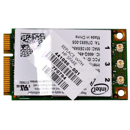 [441086R-001] 441086R-001 - HP 4965AGN Mini PCI-Express 54G 802.11a/b/g/n High Speed Wireless LAN (WLAN) Network Interface Card