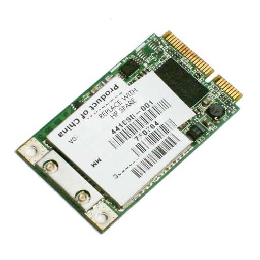 [441090-001] 441090-001 - HP Mini PCI-Express 54G 802.11b/g High Speed Wireless LAN (WLAN) Network Interface Card for DV2000/DV6000/DV9000 Series Notebooks