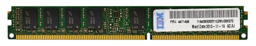 [44T1496] 44T1496 - IBM 2GB DDR3-1333MHz PC3-10600 ECC Registered CL9 240-Pin DIMM 1.35V Low Voltage Dual Rank Memory Module