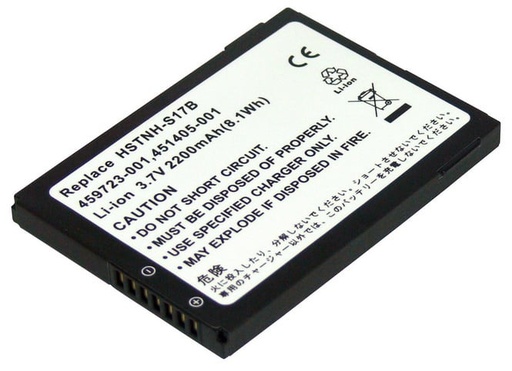 [459723-001] 459723-001 - HP 3.7V 2200mAh 8.1Wh Lithium-Ion Standard Battery for HP Ipaq 200 Series