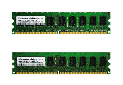 [46C7429] 46C7429 - IBM 4GB Kit 2 X 2GB DDR2-800MHz PC2-6400 ECC Unbuffered CL6 240-Pin DIMM Memory