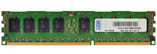 [47J0146] 47J0146 - IBM 4GB DDR3-1333MHz PC3-10600 ECC Registered CL9 240-Pin DIMM 1.35V Low Voltage Dual Rank Memory Module