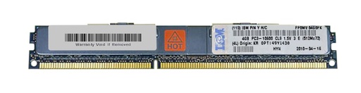 [49Y1430] 49Y1430 - IBM 4GB DDR3-1333MHz PC3-10600 ECC Registered CL9 240-Pin DIMM 1.35V Low Voltage Dual Rank Memory Module