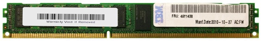 [49Y1438] 49Y1438 - IBM 2GB DDR3-1333MHz PC3-10600 ECC Registered CL9 240-Pin DIMM 1.35V Low Voltage Dual Rank Very Low Profile (VLP) Memory Module