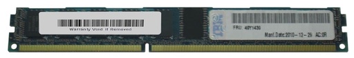 [49Y1439] 49Y1439 - IBM 2GB DDR3-1333MHz PC3-10600 ECC Registered CL9 240-Pin DIMM 1.35V Low Voltage Single Rank Very Low Profile (VLP) Memory Module