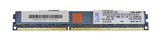 [49Y1440] 49Y1440 - IBM 4GB DDR3-1333MHz PC3-10600 ECC Registered CL9 240-Pin DIMM 1.35V Low Voltage Dual Rank Memory Module