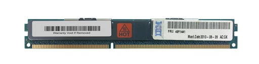 [49Y1441] 49Y1441 - IBM 8GB DDR3-1333MHz PC3-10600 ECC Registered CL9 240-Pin DIMM 1.35V Low Voltage Dual Rank Very Low Profile (VLP) Memory Module