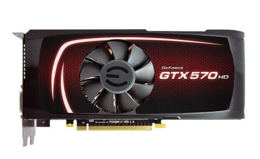 [012-P3-1571-AR] 012-P3-1571-AR - EVGA Nvidia GeForce GTX 570 HD 1280MB GDDR5 320-Bit PCI Express 2.0 Video Graphics Card