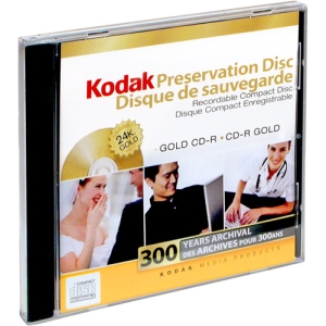 [21101] 21101 - Kodak Gold Preservation 52x CD-R Media - 700MB - 120mm Standard - 1 Pack Slim Jewel Case