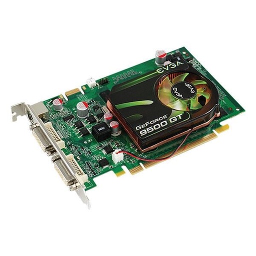 [01GP3N959TR] 01GP3N959TR - EVGA GeForce 9500 GT 1GB 128-Bit DDR2 PCI Express 2.0 x16 Dual DVI/ HDTV/ S-Video Out/ HDCP Ready/ SLI Supported Video Graphics Card