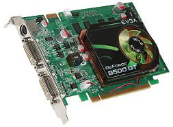 [01G-P3-N959-TR] 01G-P3-N959-TR - EVGA GeForce 9500 GT 1GB 128-Bit DDR2 PCI Express 2.0 x16 Dual DVI/ HDTV/ S-Video Out/ HDCP Ready/ SLI Supported Video Grap