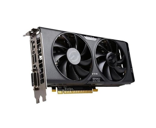 [01G-P4-2757-KR] 01G-P4-2757-KR - EVGA Nvidia GeForce GTX 750 FTW 1GB GDDR5 PCI Express DVI HDMI DisplayPort Video Graphics Card