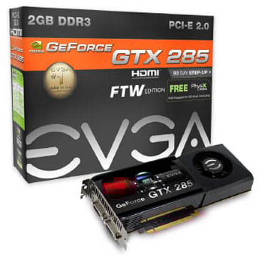 [02G-P3-1186-AR] 02G-P3-1186-AR - EVGA nVidia GeForce GTX 285 Superclocked Edition 2GB 512-Bit DDR3 PCI Express 2.0 Video Graphics Card