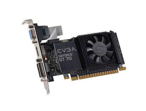 [02G-P3-3713-KR] 02G-P3-3713-KR - EVGA GeForce GT 710 2GB GDDR5 64-Bit HDMI D-Sub DVI-D PCI Express 2.0 Video Graphics Card