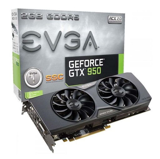 [02G-P4-1958-KR] 02G-P4-1958-KR - EVGA Nvidia GeForce GTX 950 SuperClocked 2GB GDDR5 128-Bit PCI Express 3.0 Video Graphics Card