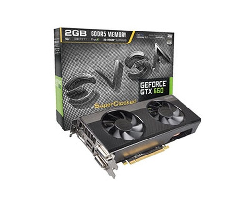 [02G-P4-2661-KR] 02G-P4-2661-KR - EVGA GeForce GTX 660 SC Signature 2 2GB 192-Bit GDDR5 PCI Express 3.0 x16 DVI-I DVI-D HDMI Display-Port Video Graphics Card