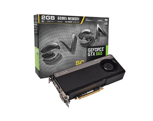 [02G-P4-2662-A1] 02G-P4-2662-A1 - EVGA GeForce GTX 660 SC 2GB GDDR5 PCI Express 3.0 2X DVI/ HDMI/ DisplayPort Video Graphics Card
