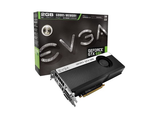 [02G-P4-2682-AR] 02G-P4-2682-AR - EVGA GeForce GTX 680 2GB 256-Bit GDDR5 PCI Express 3.0 x16 HDCP Ready SLI Support Video Graphics Card