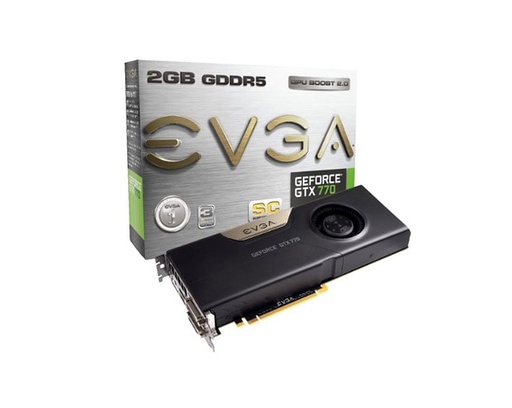 [02G-P4-2774-L1] 02G-P4-2774-L1 - EVGA GeForce GTX 770 SuperClocked SC 2GB 256-Bit GDDR5 PCI Express 3.0 x16 Dual DVI HDMI DisplayPort SLI Supported Video Graphics Card