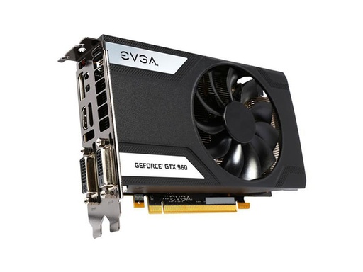 [02G-P4-2962-A1] 02G-P4-2962-A1 - EVGA GeForce GTX 960 SuperClocked 2GB DDR5 128-Bit PCI Express DVI-I/DVI-D/ HDMI/ DisplayPort Video Graphics Card