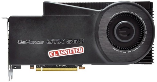 [03G-P3-1588-RX] 03G-P3-1588-RX - EVGA GeForce GTX 580 3GB 384-Bit GDDR5 PCI Express 2.0 x16 HDCP Ready/ SLI Support Video Graphics Card