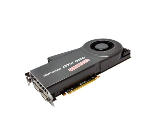 [03G-P3-1594] 03G-P3-1594 - EVGA GeForce GTX 580 (Fermi) Classified 3GB GDDR5 384-Bit PCI Express 2.0 x16 2x DVI/ EVBot Connector/ SLI Support Video Graphics Card