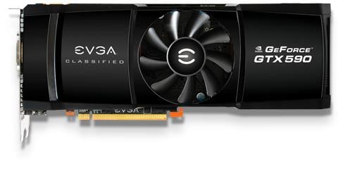 [03G-P3-1596-AR] 03G-P3-1596-AR - EVGA Nvidia GeForce GTX 590 Classified 3072MB GDDR5 768-Bit PCI Express 2.0 Video Graphics Card