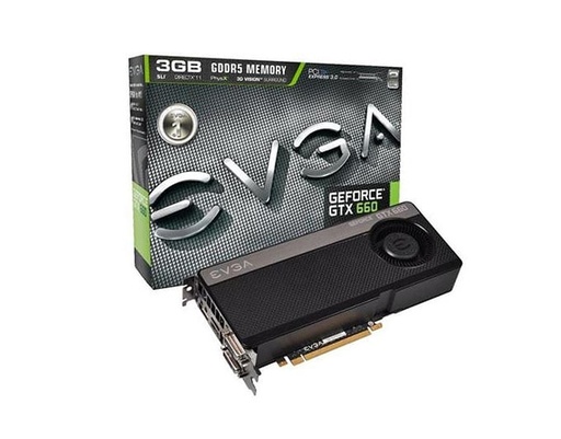 [03G-P4-2664-KR] 03G-P4-2664-KR - EVGA GeForce GTX 660 3GB 192-Bit GDDR5 PCI Express 3.0 x16 Dual DVI HDMI DisplayPort SLI Support Video Graphics Card