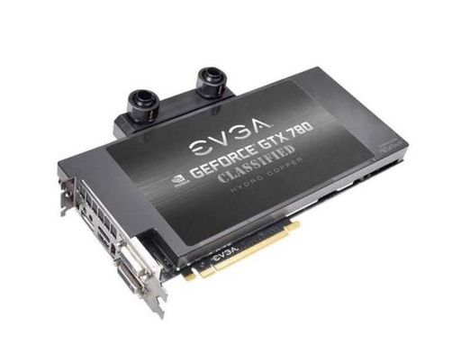 [03G-P4-3789-KR] 03G-P4-3789-KR - EVGA GeForce GTX 780 Dual Classified Hydro Copper 3GB 384-Bit GDDR5 PCI Express 3.0 x16 Dual-Link DVI HDMI DisplayPort SLI Supported Video Graphics Card