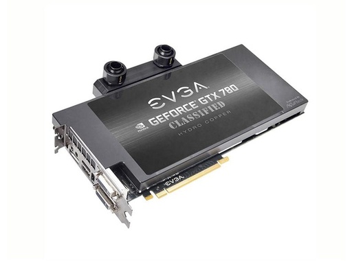 [03G-P4-3789-L1] 03G-P4-3789-L1 - EVGA GeForce GTX 780 Dual Classified Hydro Copper 3GB 384-Bit GDDR5 PCI Express 3.0 x16 Dual-Link DVI HDMI DisplayPort SLI Supported Video Graphics Card