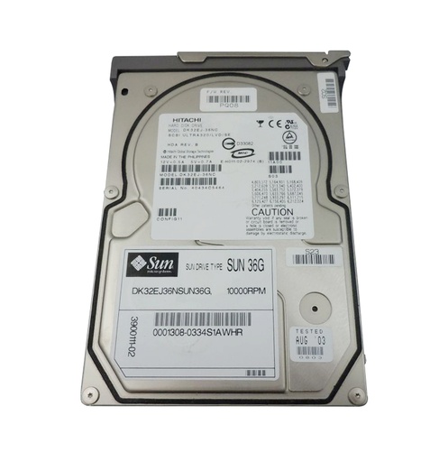 [3900111] 3900111 - Sun 36.4GB 10000RPM Ultra-320 SCSI LVD Hot-Pluggable 80-Pin 3.5-inch Hard Drive